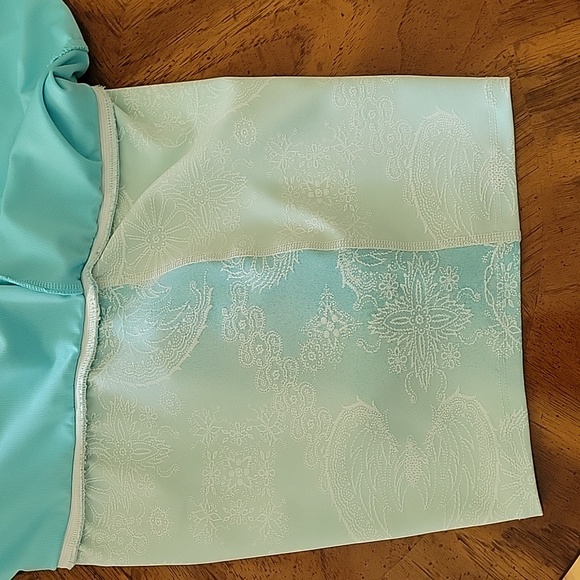 Tennis Apparel skort/top 2 piece set by Balle de Match, XS/S, White/Teal, GUC - Picture 10 of 16